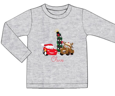 Cars Applique Shirt Only